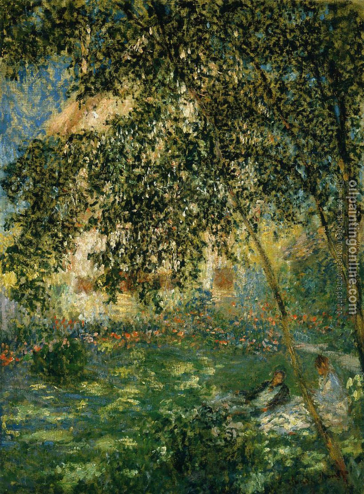 Monet, Claude Oscar - Relaxing in the Garden, Argenteuil